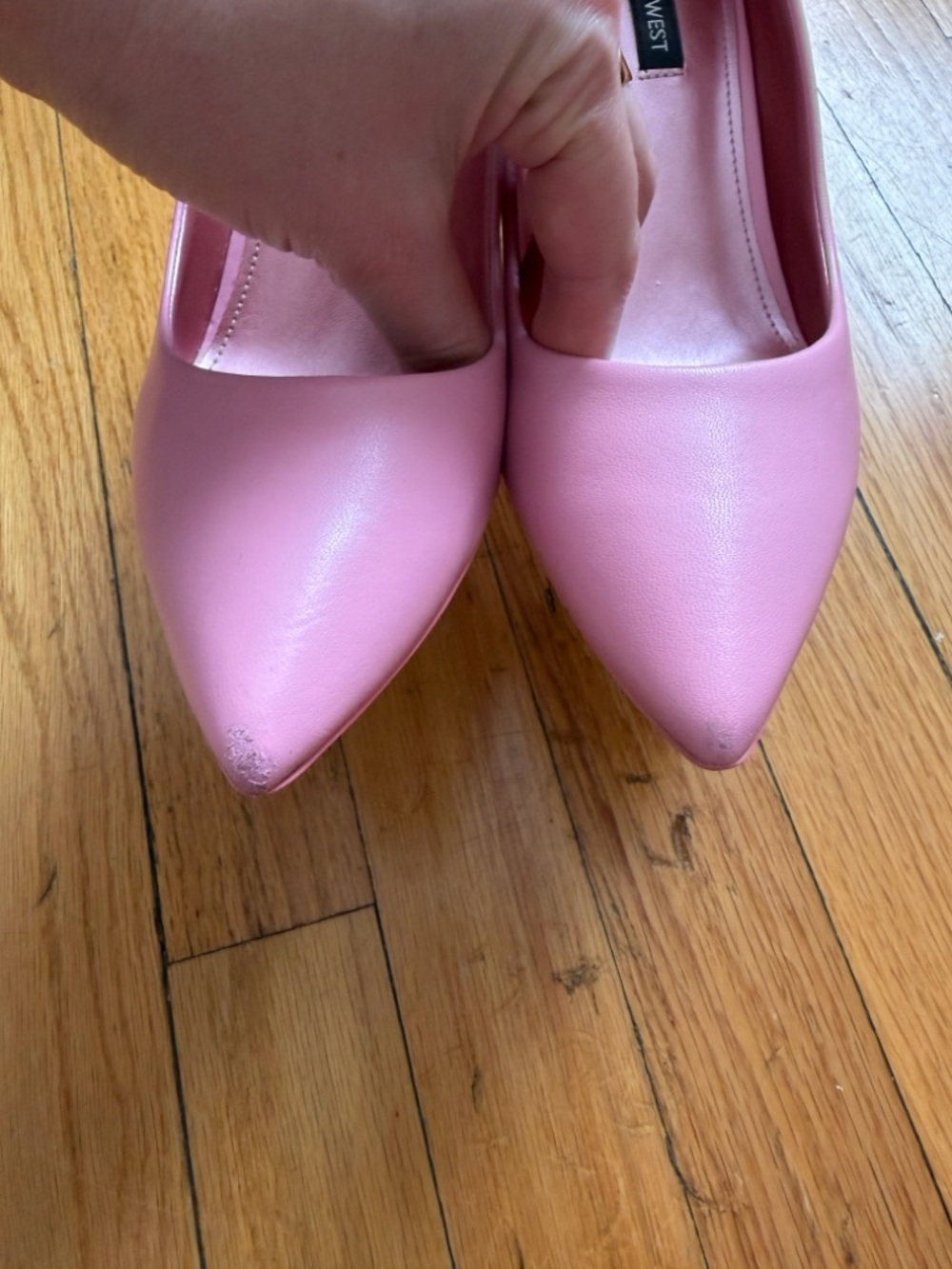 Nine West Matte Barbie Pink Pointed-Toe Pumps Ezra size 9 - Picture 3 of 6